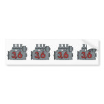 3,6 engine decal bumper sticker