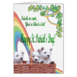 3. Adorable Westie Irish or not you’re liked a lot Card