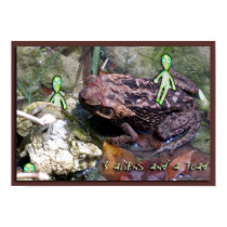 3 aLiEnS and a Toad! posters
