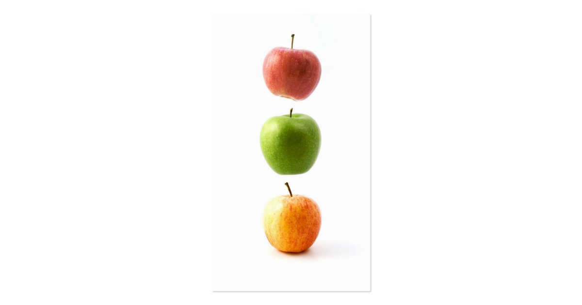 3 Apples Business Card Zazzle