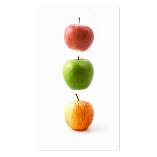 3 Apples Business Card Templates (back side)