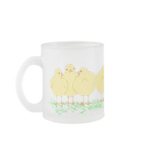 3 Baby Chicks (see-thru frosty mug)