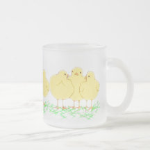 3 Baby Chicks (see-thru frosty mug)