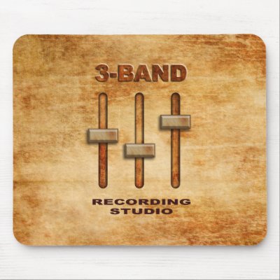 3-band equalizer (grunge version) mouse mats by artimatter