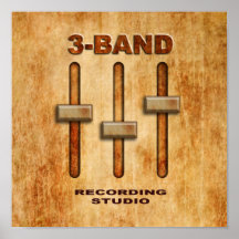 3-band equalizer (grunge version) posters