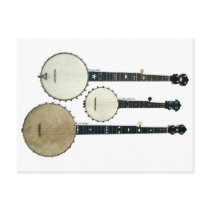 3 Banjos Postcard postcards
