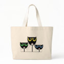 3 Black Cats - Tote Bag