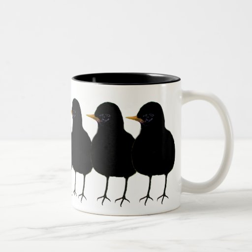 3 Black Robins - Customized Mug