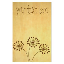 3 Brown Flowers stationery