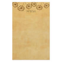 3 Brown Flowers stationery