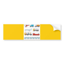 3 BUMPER STICKERS