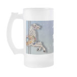 3 Carousel Horses Frosted Mugs
