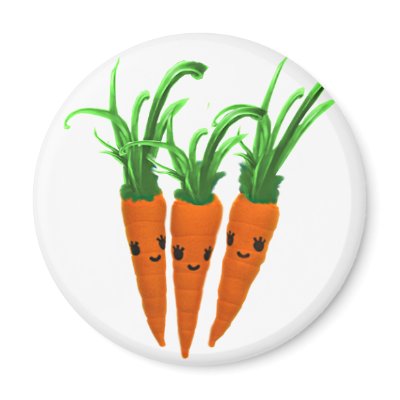 3 Carrots Refrigerator Magnet by plsbuymystuff