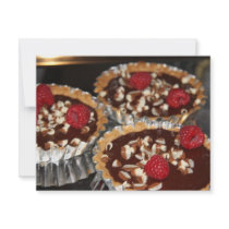 3 Chocolate Tarts invitations