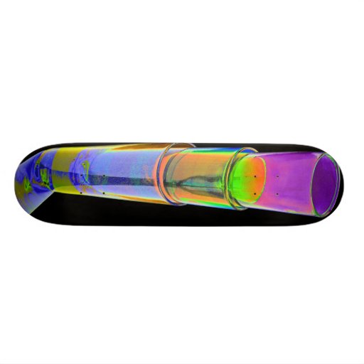 3 Coloured Cocktail Shot Glasses Stacked -Style 2 Skate Deck