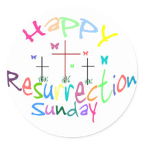 3 Crosses of Resurrection stickers