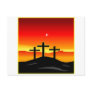 3 Crosses Sunset Post Card