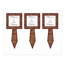 3 Cup Cake Picks Autumn Tree Postcard