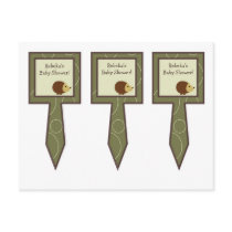 3 Cup Cake Picks Forrest Animal Owl Deer Bird Porc Post Cards