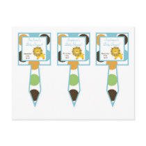 3 Cup Cake Picks Jungle King Lion Safari Zoo Anima Post Cards