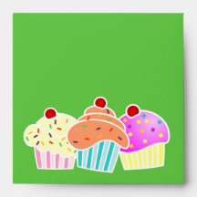 3 Cupcakes Envelope