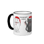 3 cute and sassy Christmas kitties Coffee Mug