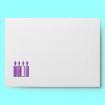 "3-D" Advent Wreath Candles envelopes