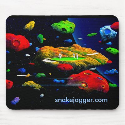 3-D Asteroid Golf Mousepad by SnakeJagger