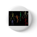 3-D Dancing Skeletons Pinback Button