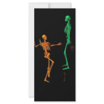 3-D Dancing Skeletons Rack Card Design