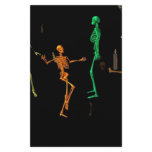 3-D Dancing Skeletons Personalized Stationery