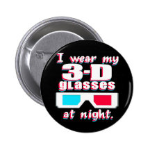3-D Glasses Button