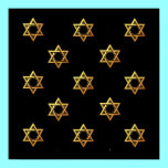 "3-D" Golden Star of David posters