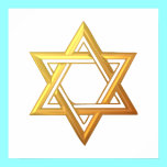 "3-D" Golden Star of David posters