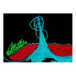3-D lake geyser Business Card
