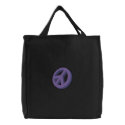 3-d Peace Sign embroidered bags