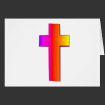3-D Rainbow Cross cards
