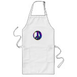 3-D Rainbow Peace Sign #2 Apron