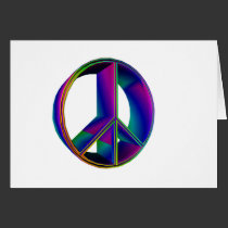3-D Rainbow Peace Sign #2 cards