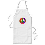 3-D Rainbow Peace Sign #3 Apron