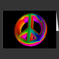 3-D Rainbow Peace Sign #3 cards