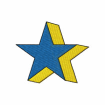 3-d Star embroidered shirts by ZazzleEmbroidery 3-d Star embroidered shirts