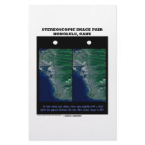 3-D Stereoscopic Image Pair Honolulu, Oahu Custom Stationery
