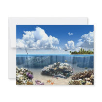 3-D Underwater invitations by YourStore 3-D Underwater invitations