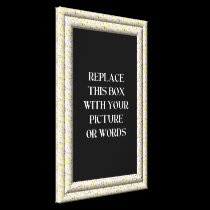 "3-D" White Daisies Frame wrapped canvas canvas prints