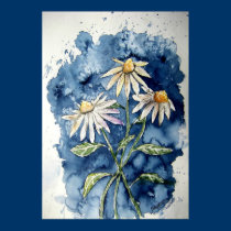 3 daisies posters