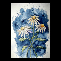 3 daisies posters