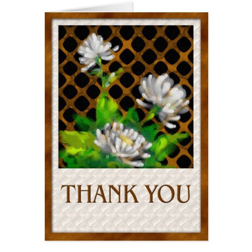 3 daisies-thank you greeting card