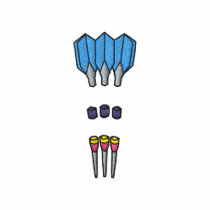 3 Darts Name Drop embroidered shirts