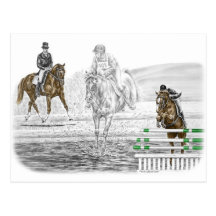 3-Day Eventing Horses | Combined Training Post Card